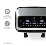 thumbnail of Nedis Doppelte Heißluftfritteuse - 2x4.2 l - Timer: 60 min - Anzahl voreingestellter Programme: 10 - Digital - Schwarz