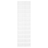 thumbnail of Mueble zapatero de madera blanco 54x34x183 cm