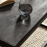thumbnail of Couchtisch 60x60x35 cm Mango Massivholz / Metall Schwarz Sofatisch Quadratisch, Design Wohnzimmertisch mit natürlicher Holzmaserung, Kaffeetisch