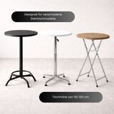 thumbnail of Stehtischhusse für Bistrotisch mit 4 verstärkten Fußlaschen elastisch Stretch OEKO-TEX zertifiziert  Ø 60-65x110-120 cm Anthrazit (5 Stück)