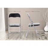 thumbnail of Klappstuhl Felix schwarz/silber