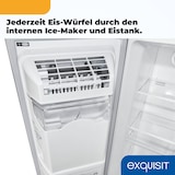 thumbnail of Exquisit Side-by-Side Kühlschrank, 513 Liter, NoFrost, Kühl-Gefrierkombination, LED, 4-Sterne-Gefrieren, Edelstahloptik, SBS5520-CF-040E inoxlook