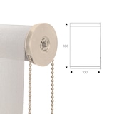 thumbnail of Rocada cortina enrollable 100cm largo x 180cm alto  - cortina color blanco lino con mecánico beige