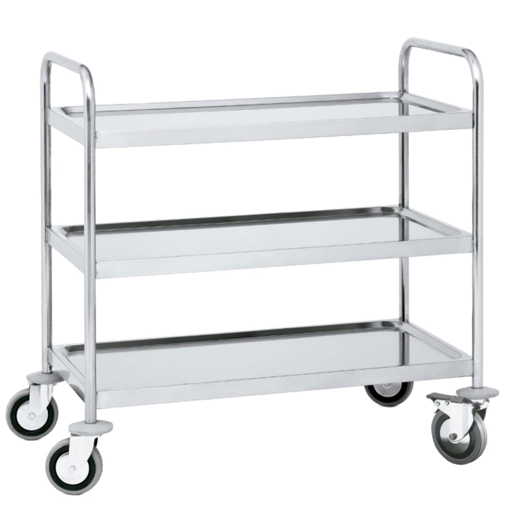 Wagen met planken 3 planken max. laadvermogen 200 kg - 1000x600x950 mm - 95040620 Eurast