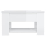thumbnail of vidaXL Salontafel hoogglans wit 79x49x41 cm op hout gebaseerd materiaal