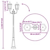 thumbnail of vidaXL Garten-Licht Bronze 68 x 20 x 235 cm Aluminium und Glas