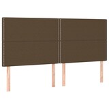 thumbnail of vidaXL LED Kopfteil Dunkelbraun 180x5x118/128 cm Stoff