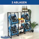 thumbnail of DanDiBo Getränkekistenregal 4 Kisten mit Ablage Holz Metall 96564 Getränkeregal Kistenregal Getränkekistenhalter