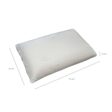 thumbnail of Dmora Kopfkissen Gemelli, Ergonomisches Kissen „Seife“ aus perforiertem Memory Foam, 100 % Made in Italy, 71x41xh13 cm, Einzelbett