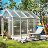 thumbnail of Outsunny Sdraio da Giardino Pieghevole e Reclinabile a 5 Livelli Crema