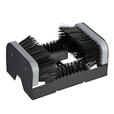 thumbnail of Relaxdays Schuhabstreifer mit Rundum-Bürsten, Fußabtreter Außenbereich, robuste Borsten, Bodenbefestigung, schwarz/grau