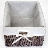 thumbnail of Estante escalera Goiana, estante con 4 cajones cesta 101x30cm, aspecto shabby, vintage ~ marrón