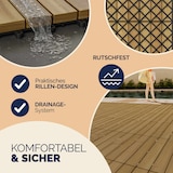 thumbnail of Casaria 66x Holzfliesen Eukalyptus 30x30cm