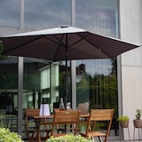 thumbnail of Parasol droit 3m en aluminium gris anthracite - Oviala