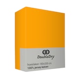 thumbnail of DoubleDry Hoeslaken Jersey 180 x 200 cm - 100% katoen - okergeel