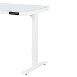 thumbnail of Elektrisch verstelbaar bureau / thuiswerkplek - 120x60 cm - Glas wit