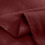 thumbnail of Polar Fleecedecke 130x160 OEKO-TEX ca. 400g Gewicht, mit Antipilling & Kettelrand - Farbe rot weinrot