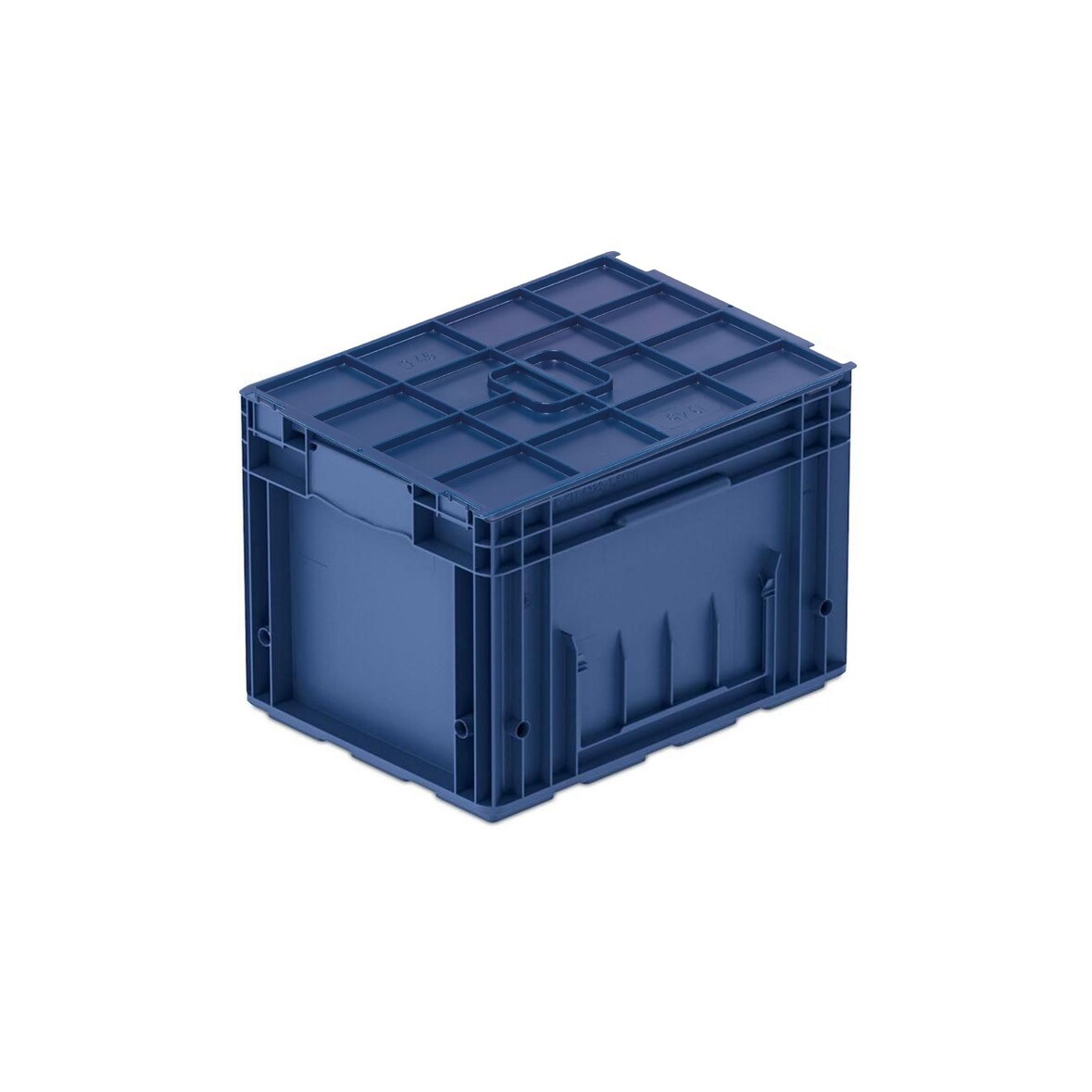 PROREGAL VDA KLT Kleinladungsträger mit Verbundboden & Auflagedeckel | HxBxT 28x30x40cm | 22 Liter | KLT, Transportbox, Transportbehälter