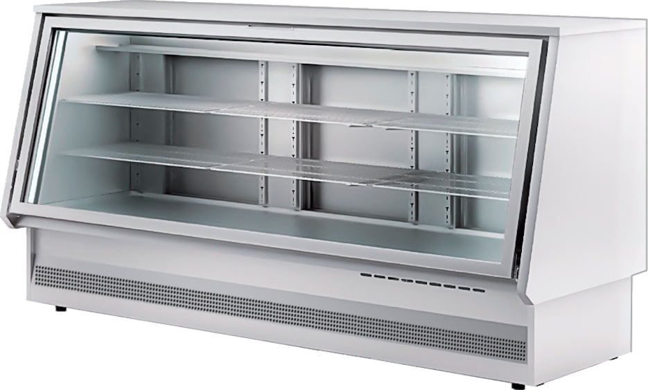Gekühlte geschlossene vitrine mit geneigtem glas - 2015x850x1085 mm - 480 W 230/1V - 13VC1208 Eurast