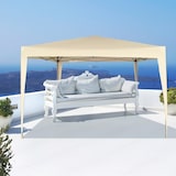 thumbnail of Gazebo dobrável 300x300x240 cm creme Aktive