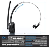 thumbnail of CSL Mono Bluetooth Headset mit Ladestation, Kopfhörer mit flexiblem Mikrofon, Multipoint, kabellos, leicht, freisprechen, Chat Callcenter Meeting