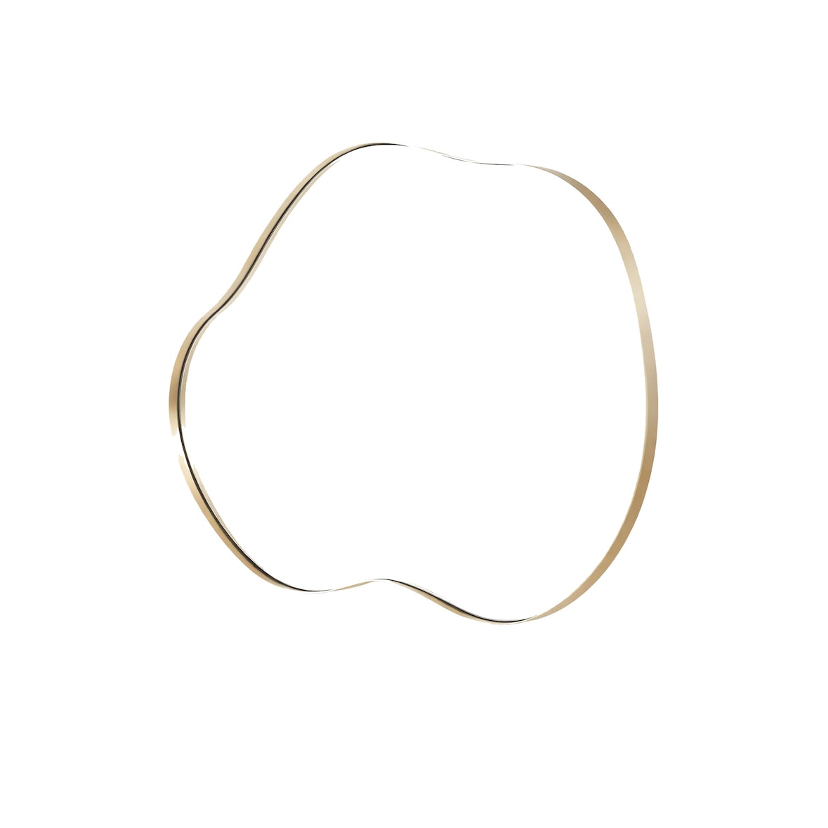 Espelho de parede irregular COSTWAY, espelho assimétrico, espelho com moldura para pendurar, espelho cosmético moderno de parede