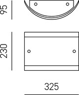 thumbnail of Lecce Deckenleuchte 2x E27 Weißglas 32,5x23 cm - Chromrahmen, IP20, max. 42W, Leuchtmittel nicht inkl.