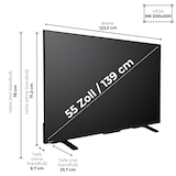 thumbnail of Toshiba 55UV2363DA Fernseher 55 Zoll Smart TV VIDAA 4K UHD HDR TV, integrierter Triple-Tuner (2026)