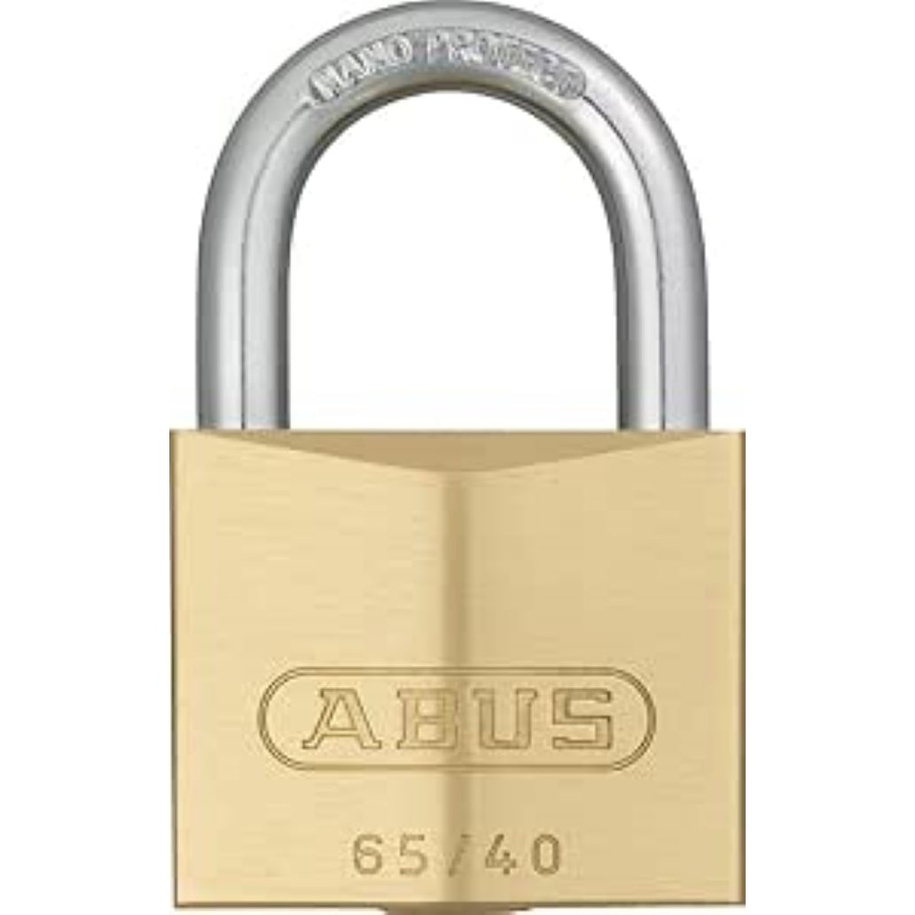 Vorhängeschloss 65/40 Messing - gl.-6401 - gleichschließend