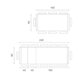 thumbnail of Nevada - Mesa extensível (160/240 x 90 cm) em carvalho castanho