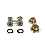 thumbnail of Hahnblock Durchgang Eck 3/4" AG x 1/2" Eurokonus Heizkörper Anschluss