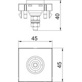 thumbnail of OBO Bettermann Potentialausgleichsdose PAD-ID6 AL1 6120005