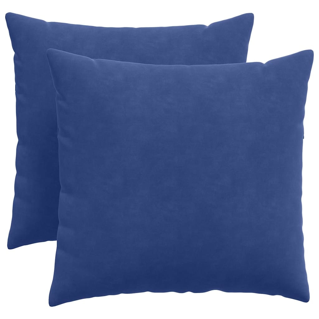 vidaXL Sofakissen 2 pcs Polizeiblau 50 x 50 cm Cordstoff