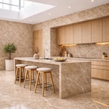 thumbnail of Panel decorativo efecto mármol gres porcelánico set de 6 piezas 4,3 m2 revestimiento de pared PVC en UV 120x60 Mármol Beige
