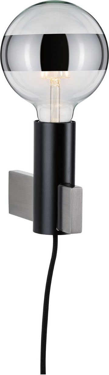 Paulmann Neordic Wandleuchte Aik   E27   230V max. 20W dimmbar Schwarz 79762
