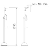 thumbnail of Termómetro sin contacto con adaptador para acoplar a columna de gel