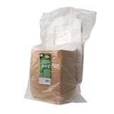 thumbnail of PAPSTAR, Cateringdoos van bruin karton met PLA venster, 'pure' | 16cm x 16cm x 5cm