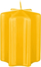 thumbnail of Sternkerzen Goldgelb 12 x Ø 6 cm, 4 Stück