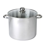 thumbnail of Traiteur 24 cm en inox avec couvercle en verre 9 litres -  900.00 cl Argent / Métallique Rond Acier Inoxydable (inox  Baumalu 34.00x24.00 cm