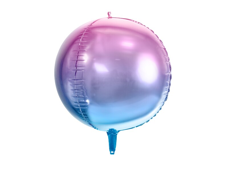 Folienballon Ombre Ball lila und blau