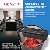 thumbnail of GENIE 260 S Plus – Kompakter Aktenvernichter für zu Hause