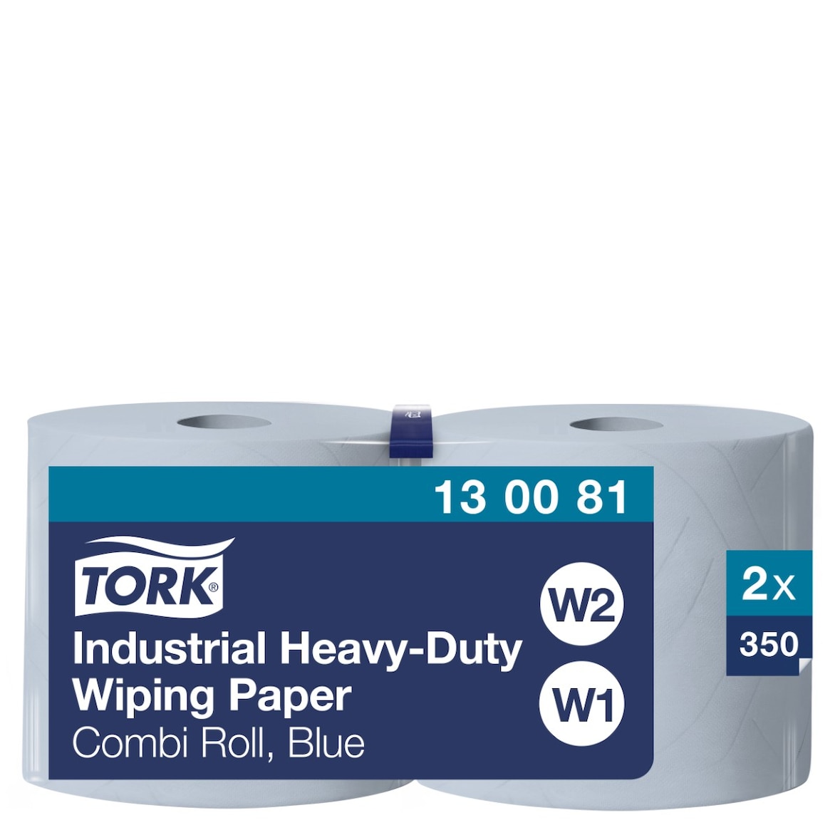 TORK | Papel de Secado Industrial Ultrarresistente Azul W1-2 (cod. 130081) - Saco 2 ud.