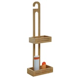 thumbnail of Prateleira de duche HWC-M23, organizador de casa de banho com cesto de duche, 2 cestos de bambu 69x22x13cm