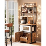 thumbnail of Helloshop26 - Étagère de cuisine avec multiprise bar à café avec plan de travail 40 x 60 x 170 cm de hauteur support pour 12_0007995