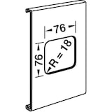 thumbnail of Tehalit Geräteblende R 8280 lgr R82807035