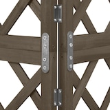 thumbnail of vidaXL Eckspalier Grau 50x50x145 cm Massivholz Tanne