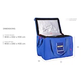 thumbnail of METRO PROFESSIONAL Bolsa isotérmica, polietileno/poliéster, 35 x 52 x 35 cm, 65 L, azul