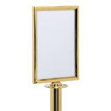 thumbnail of Securit® A4 Plakathalter für "Classic" Absperrständer - Gold - Montageset inklusive