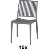 thumbnail of Siena  Garden Lane Stapelstuhl objektgeeignet 10x grau