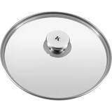 thumbnail of KLAMER Pfannendeckel 24 cm, Edelstahl Universal-Pfannendeckel für Pfannen und Töpfe, Glasdeckel spülmaschinengeeignet mit Überlaufschutz, Topfdeckel